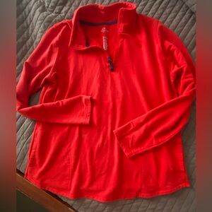 St. John's Bay Classic Red Quarter-Zip